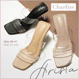 Arista ( 🇹🇭 Ready to ship) รองเท้าส้นสูง สายคาดใส โชว์หน้าเท้า สวยๆ รุ่น Charlize ( ART-019 )