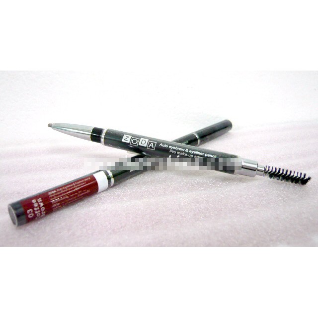 zoda-auto-eyebrow-amp-eyeliner-pencil-coffee-brown-สีน้ำตาลแดง-ดินสอเขียนคิ้ว-amp-ขอบตาแบบหมุน-ปลายปากเป็ด