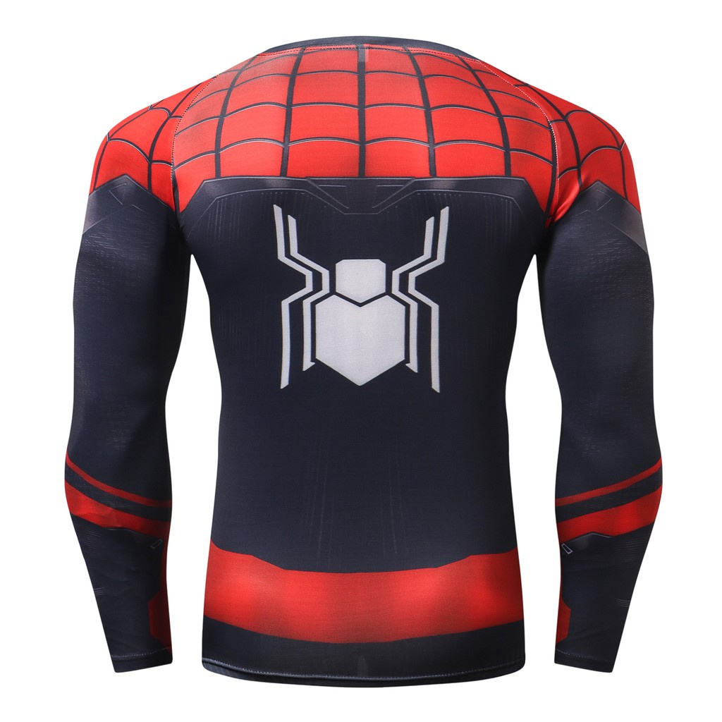 ภาพหน้าปกสินค้าใหม่ เสื้อยืดลําลอง แขนยาว ลาย 3D superhero spiderman เหมาะกับการเล่นกีฬา แฟชั่นสําหรับผู้ชาย T-shirt จากร้าน ruolin_fashion.th บน Shopee