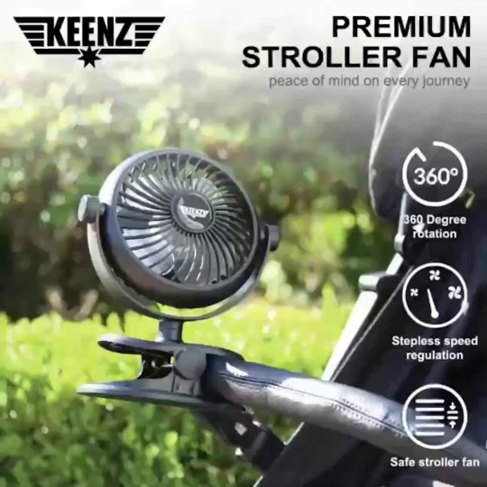 ภาพหน้าปกสินค้าKeenz Premium​ stroller Fan พัดลมสำหรับพกพา ปรับได้ 3 ระดับ จากร้าน momandmestore บน Shopee