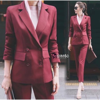 Blazer Suit Set 2 ชิ้น