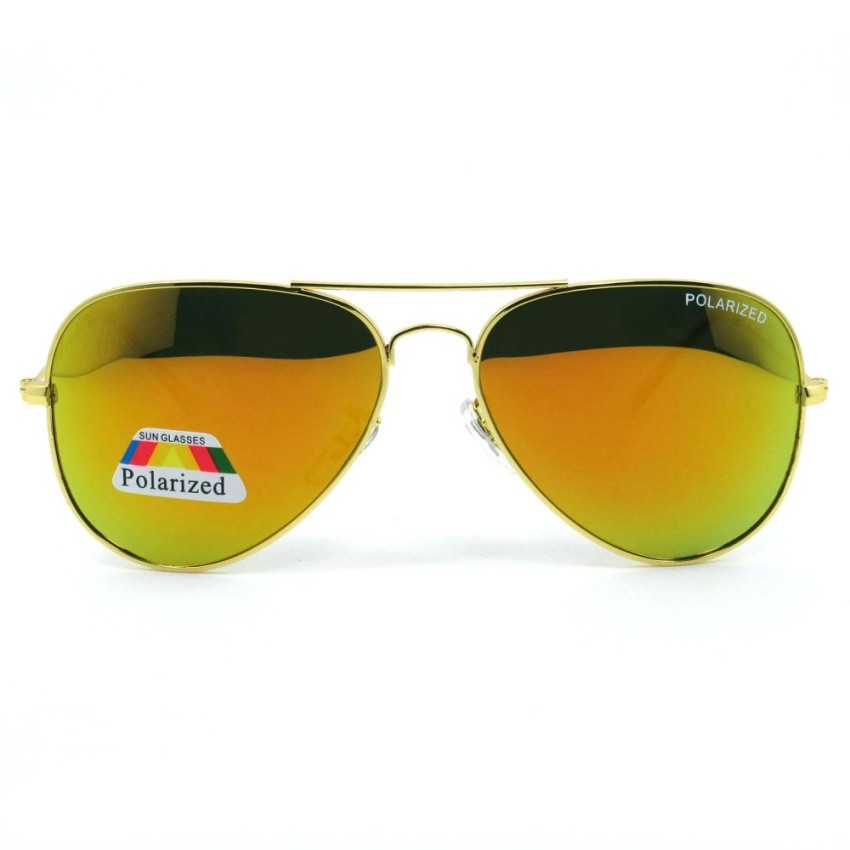 polarized-แว่นกันแดด-แฟชั่น-รุ่น-3026-สีทองเลนล์ปรอททอง-เลนส์โพลาไรซ์