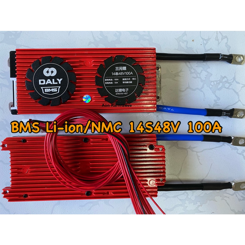 Daly BMS 14S 48V 60A 100A สำหรับแบตเตอรี่ลิเธียมไอออน Lithium li-on NMC ...