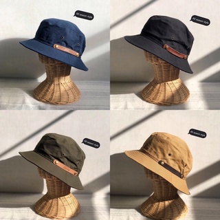 หมวกบักเก็ต เดินป่า Bucket hat แฟชั่น คาดหนังเก๋ๆ