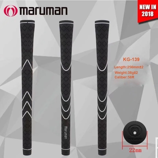 สินค้า ใหม่ Maruman กริปไม้กอล์ฟ แบบยาง สีเงิน 58R 1 ชิ้น ต่อชุด