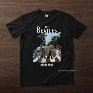 เสื้อยืด ผ้าฝ้าย พิมพ์ลาย The Beatles Abbey Road Premium Combed สําหรับผู้ชาย