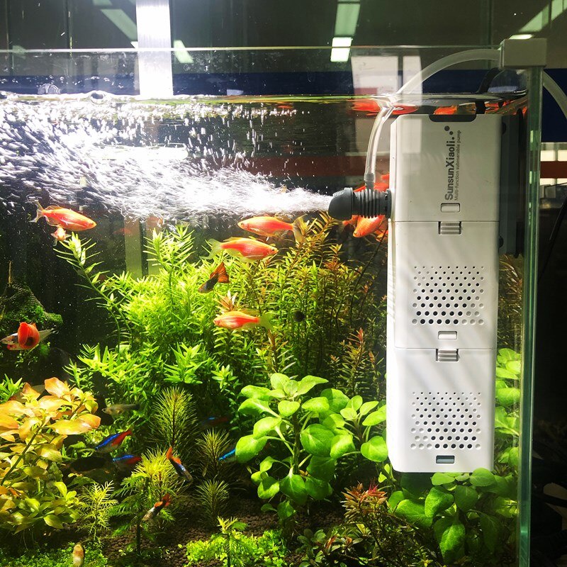 ปั๊มน้ำตู้ปลา ปั๊มลม ปั๊มออกซิเจนปลาแบบแขวน Aquarium Filter 4 In ...