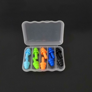 New 5 Pairs Soft Anti-Noise Ear Plug Waterproof Swimming Silicone Swim Earplugs for Adult Children Swimmers Diving