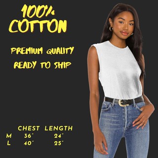 WomenFashion Sleeveless Tops Summer T-Shirt of 100% Premium Weight Cotton Suitable for Outdoor Activities ReadytoShip