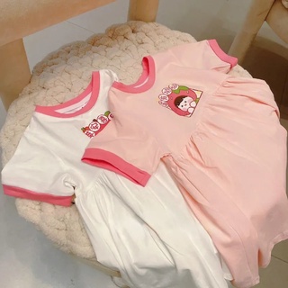 [Babycat] พร้อมส่ง ลดกระหน่ํา ใหม่ ชุดเดรสกระโปรง แขนสั้น สไตล์ญี่ปุ่น เกาหลี ฤดูร้อน สําหรับเด็กวัยหัดเดิน