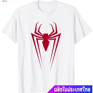 เสื้อยืดผู้ชายและผู้หญิง Marvel Spider-Man Icon Graphic T-Shirt C1 Short sleeve T-shirts