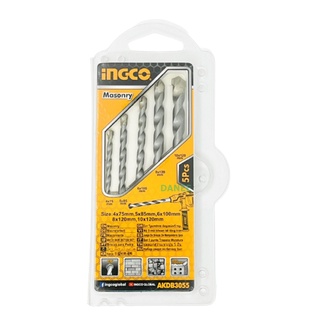ดอกสว่านเจาะคอนกรีต 5ดอก (4 - 10 มม.) INGCO AKDB3055