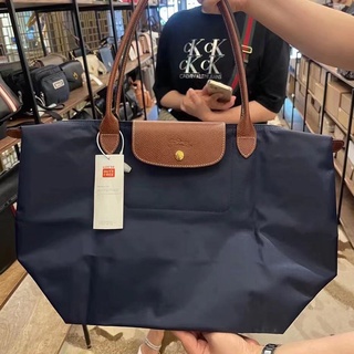 สินค้า กระเป๋า Longchamp แท้ กระเป๋าถือผู้หญิง tote bag กระเป๋าช้อปปิ้ง กระเป๋าสะพายข้าง พับเก็บได้ กันน้ำ กระเป๋าเก็บของ1899