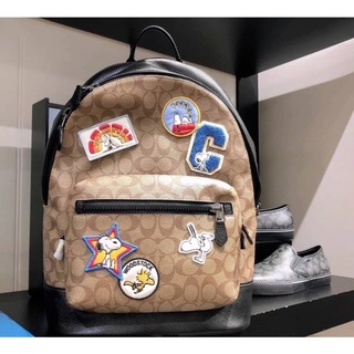 Coach x peanuts west backpack