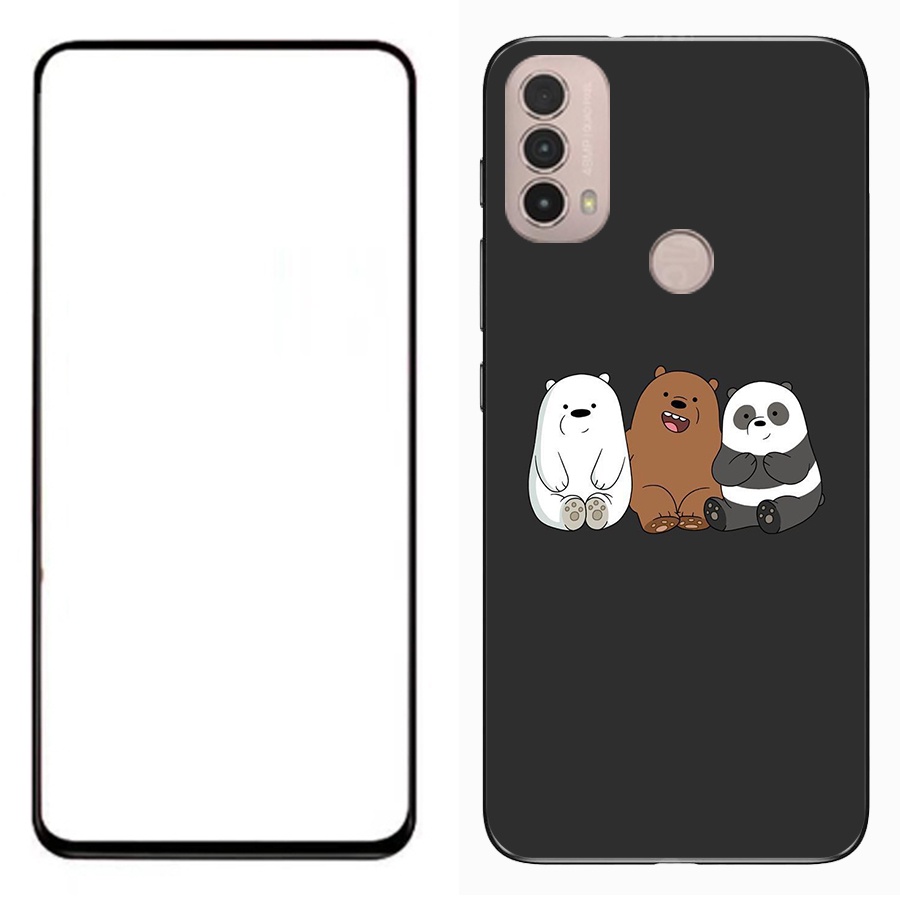 เคสโทรศัพท์ซิลิโคน-tpu-แบบนิ่ม-ลายแมว-พร้อมฟิล์มกระจกนิรภัย-สําหรับ-moto-e40