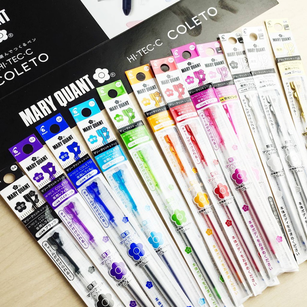 ภาพหน้าปกสินค้าNEW ไส้ปากกา COLETO ลาย MARY QUANT 12 สี ลิขสิทธิ์แท้ จากญี่ปุ่น