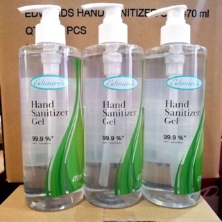 เจลแอลกอฮอล์ล้างมือ 70% Edwards Hand Sanitizer Gel 470ml. เจลแอลกอฮอล์