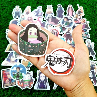 สติ๊กเกอร์ ดาบพิฆาตอสูร Demon Slayer ทันจิโร่ อนิเมะ ติดแน่น กันน้ำ (50 ชิ้น) sticker