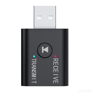 [broxah] USB 5.0 บลูทู ธ รับสัญญาณอะแดปเตอร์ AUX 3.5 มมเสียงแจ็คสเตอริโอส่งสัญญาณไร้สายสำหรับแล็ปท็อป, ทีวี, PC, ชุดอัพเกรดรถ