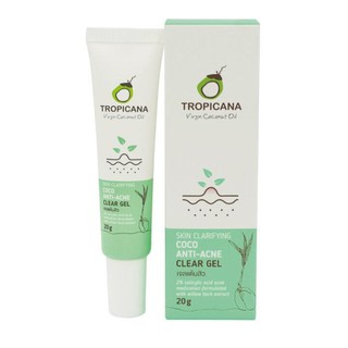 Tropicana เจลแต้มสิวทรอปิคานา COCO ANTI-ACNE CLEAR GEL (20g) ของแท้💯