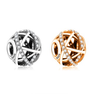 Openwork Galaxy จี้ลูกปัดชุบเงิน เครื่องประดับ สร้อยข้อมือ ของขวัญ