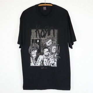 เสื้อยืดโอเวอร์ไซส์ขายดี เสื้อยืดคลาสสิก สไตล์วินเทจ 2000 Korn Sick And Twisted Tour FGllfl53NBfohi52S-3XL