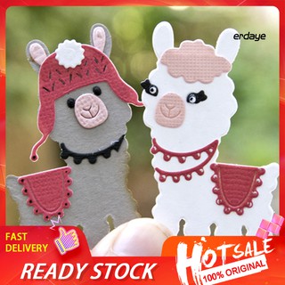 Erd Cute Alpaca Diy แผ่นแม่แบบตัดลายสําหรับตกแต่งสมุดกระดาษการ์ดหัตถกรรม