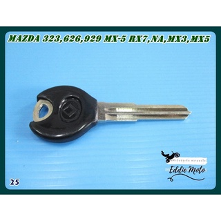 MASTER KEY for MAZDA 323 626 929 MX-5 RX7 NA MX3 MX5 BRAVO ASTINA EUNOS (25)  // กุญแจเปล่า กุญแจรถยนต์ สีดำ