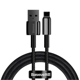 Baseus Tungsten สายชาร์จ 2.4A USB to LN สายไนลอนถัก ทนทาน ชาร์จเร็ว Fast Charge สําหรับ โทรศัพท์มือถือ