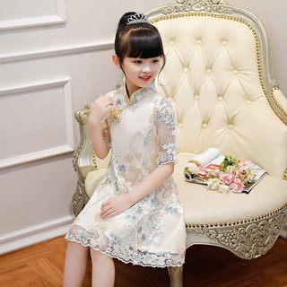 ▧❃หญิง cheongsam ชุดฤดูร้อนชุดเด็ก 2020 ใหม่ชุดเจ้าหญิง guzheng เครื่องแต่งกายสาวเครื่องแต่งกาย hanfu