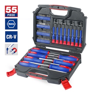 WORKPRO 55 PCS Screwdriver Set Precision Screwdrivers Set Screwdriver for Phone Screw driver Bits