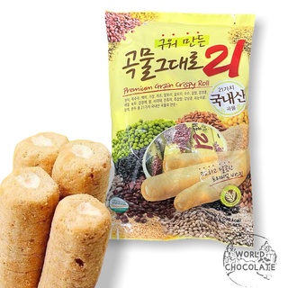 Premium Grain Crispy Roll โอ้ตธัญพืชอัดแท่ง 21 ชนิด(ห่อใหญ่)