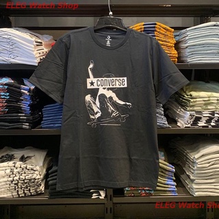 เสื้อยืดยอดนิยม Converseเสื้อยืดคอกลมแขนสั้นสำหรับผู้ชาย,เสื้อลำลองพิมพ์ลายสุดสนุก Popular T-shirts
