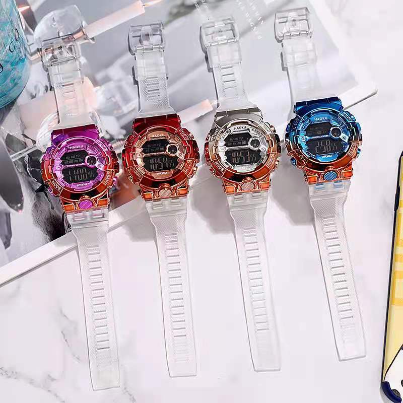 ภาพหน้าปกสินค้านาฬิกาข้อมือดิจิตอล แฟชั่น หน้าปัดสวย คุณภาพดี นาฬิกาข้อมือUnisex W020 จากร้าน watchmall. บน Shopee
