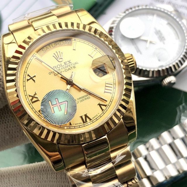 rolex-rolex-นาฬิกาแฟชั่นผู้หญิงคลาสสิคแผ่นดำขนาด-28-มม