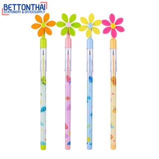 Deli CC091 Non-sharpening Stackable Pencil ดินสอต่อไส้ 11 ไส้ 2B (คละสี 1 แท่ง) ดินสอ ดินสอ2B เครื่องเขียน ดินสอสอดไส้