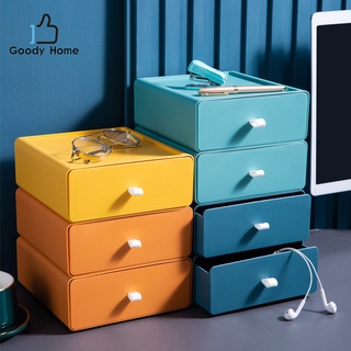 ภาพขนาดย่อของภาพหน้าปกสินค้าGoody Home ลิ้นชักเก็บของใช้ทั่วไป กล่องเก็บของอเนกประสงค์ ลิ้นชักฝาหน้า เรียบ หูจับ สีขาว จากร้าน goodyhome บน Shopee