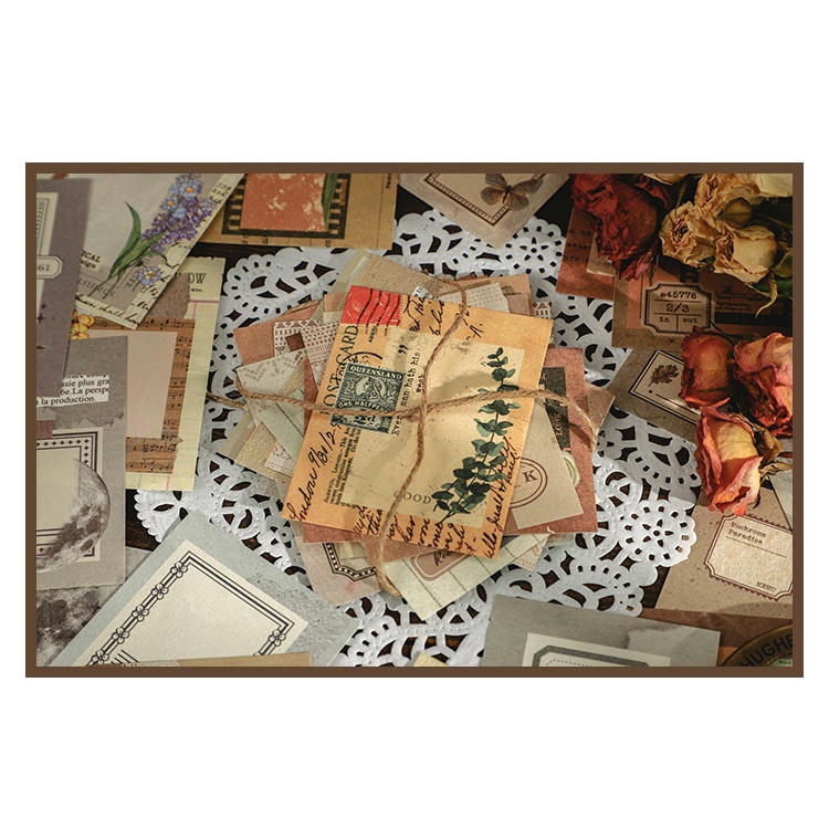 ภาพสินค้ากระดาษโน๊ต สไตล์เรโทร สําหรับตกแต่งสมุดภาพ 30 แผ่น จากร้าน w513308.th บน Shopee ภาพที่ 8