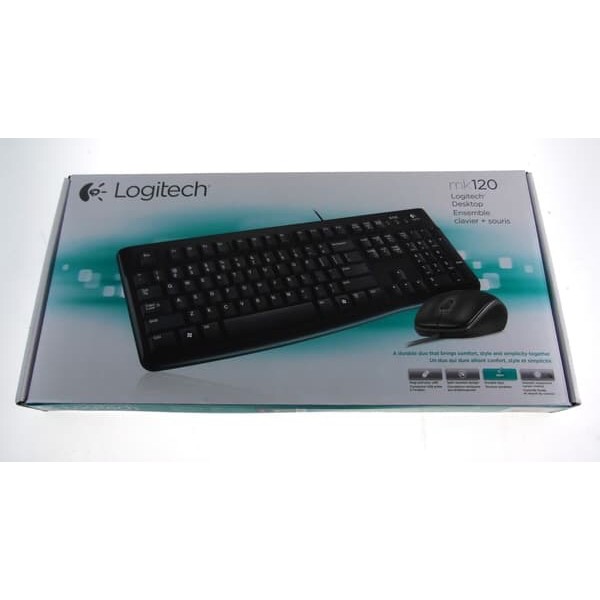 Logitech Mk220 คีย์บอร์ดเมาส์แบบดั้งเดิม | Shopee Thailand