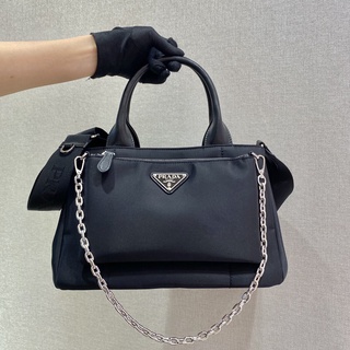 พรี Prada 1BG364 กระเป๋าถือกระเป๋าสะพาย Re-nylon กระเป๋าสะพายไหล่