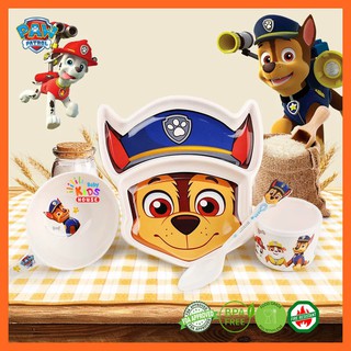 พร้อมส่ง Paw patrol set ชุดจานทานอาหารเด็ก พร้อมส่ง อุปกรณ์ทานข้าวเด็ก จานข้าวเด็ก จานกินข้าวเด็ก paw Patrol