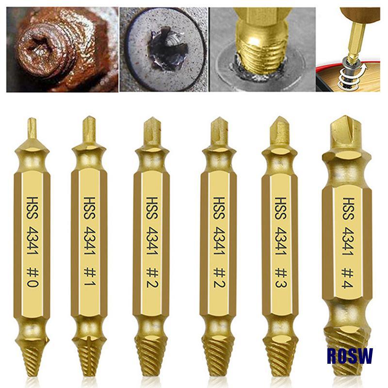 rosw-6pcs-damaged-screw-extractor-drill-bit-set-take-out-broken-screw-bolt-remover