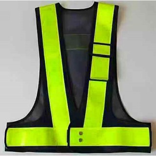 F11 safety vest Reflective Vest เสื้อกั๊กสะท้อนแสง,ความปลอดภัยเสื้อกั๊กสะท้อนแสงเห็นได้ชัด Traffic Construction