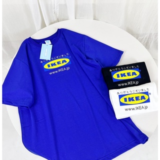 เสื้อโอเวอร์ไซส์ ลาย IKEA ผ้าคอตตอน 100%