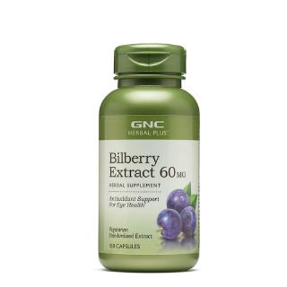 ภาพขนาดย่อของภาพหน้าปกสินค้าGNC Bilberry Extract 60mg 100 capsules Antioxidant Support Eye Health สารต้านอนุมูลอิสระเพื่อช่วยสนับสนุนสุขภาพตา จากร้าน mark_crius.th บน Shopee