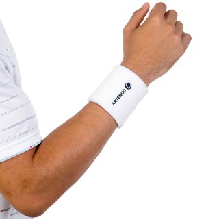 สายรัดข้อมือ ARTENGO ปลอกรัดข้อมือ ปลอกรัดข้อมือซับเหงื่อสำหรับเทนนิส