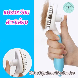 หวีสุนัข หวีแปรงขน หวีขนหมา Pet Brush หวีหมุด แปรงขนหมา หวีขนแมว แปรงขนแมว แปรงสัตว์เลี้ยง แปรงขน แปรงดันขน