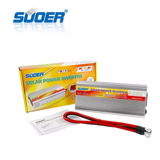 SUOERอินเวอร์เตอร์ SUA-2000A 2000VA DC 12V to AC 220V Solar Power Inverter w / USB Port - Silver