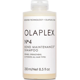 OLAPLEX แชมพู โอลาเพล็กซ์ นัมเบอร์ 4 บอนด์ เมนเทอแนนซ์ สำหรับทุกสภาพผม ผมเสีย แตกปลาย ชี้ฟู และผมทำสี 250 มิลลิลิตร