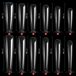 Farfi  600Pcs False Nails Full Cover Sculpted False Fake Nail Stylish